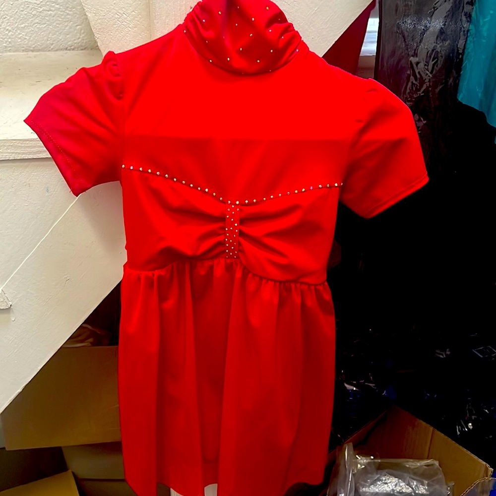 Contemporary child costume. Worn once size 10 rhinestones. Excellent condition